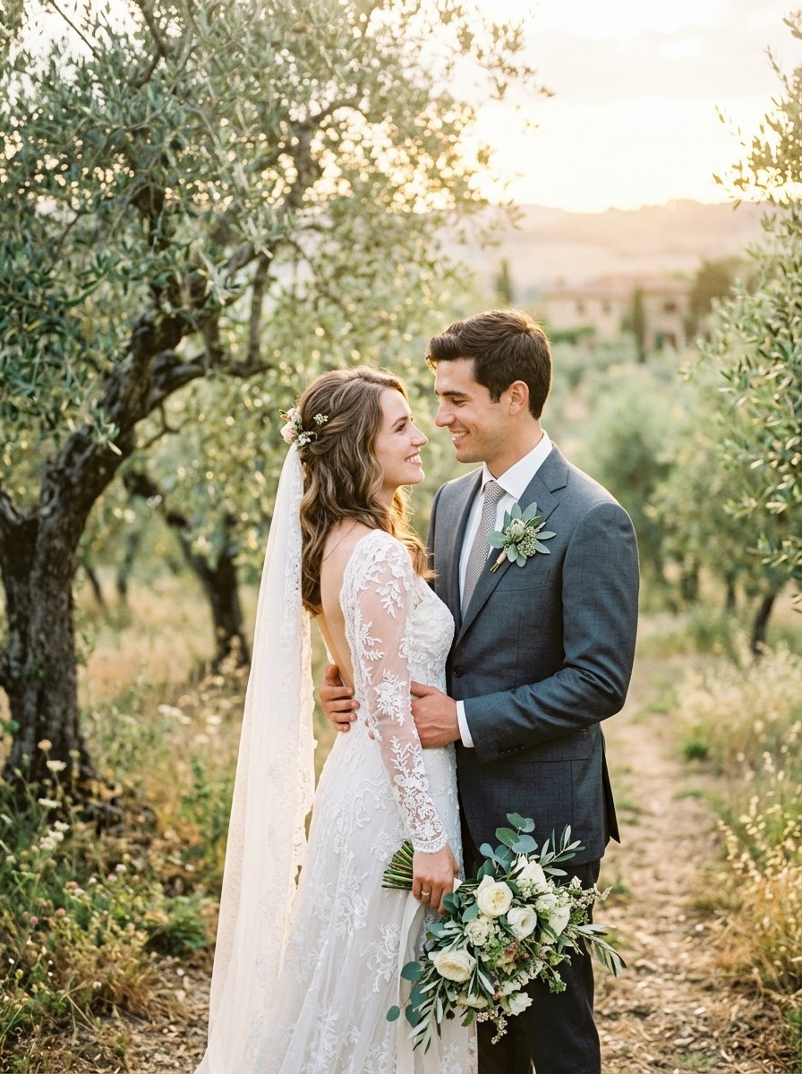 Mariana & Jojan bajo los olivos